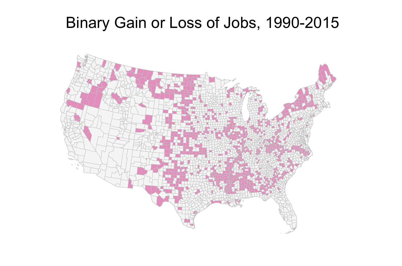 Binary job gain loss